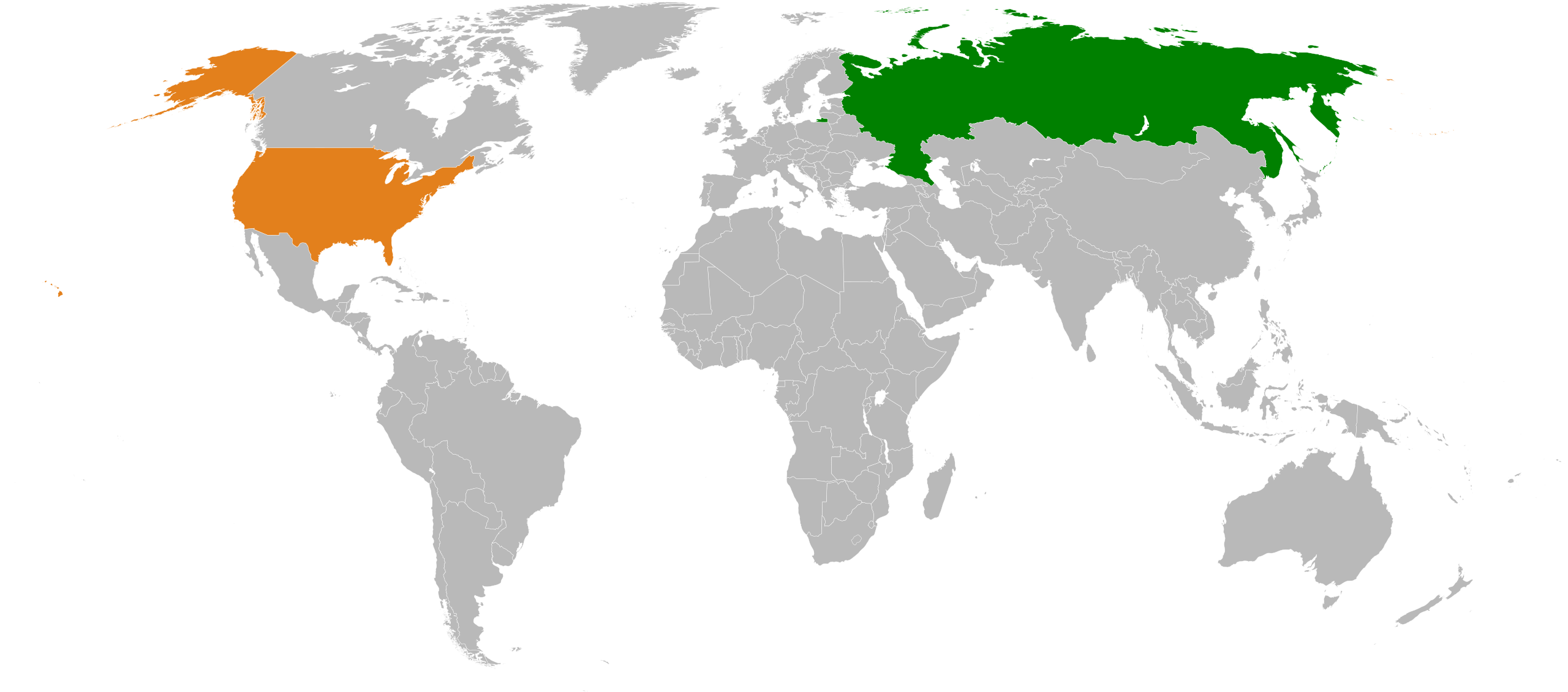 Datei:russia Usa Locator.svg – Wikipedia in Map Of Russia Compared To Usa