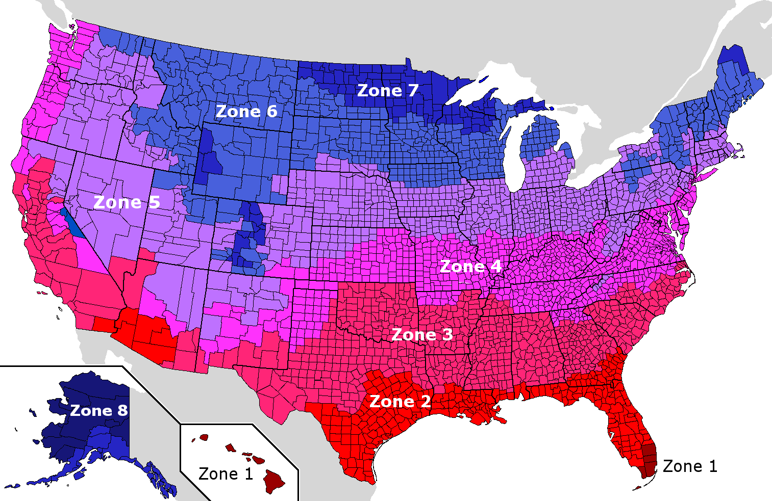 Datei:united States Iecc Climate Zone – Wikipedia with regard to Map of Climate Zones In USA