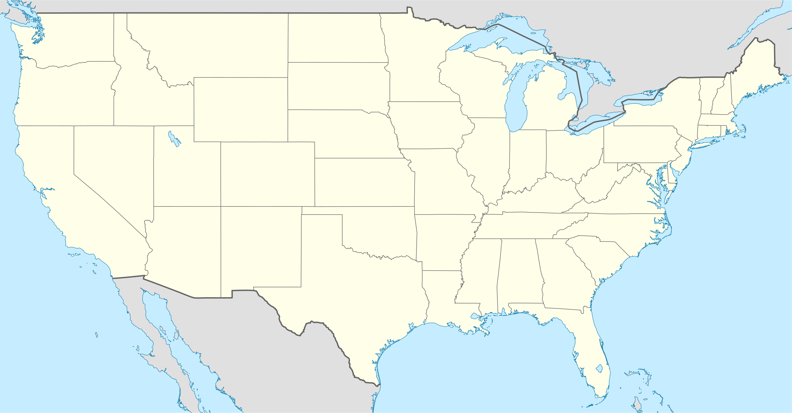 Datei:usa Location Map.svg – Wikipedia intended for Picture Of The Map Of The Usa