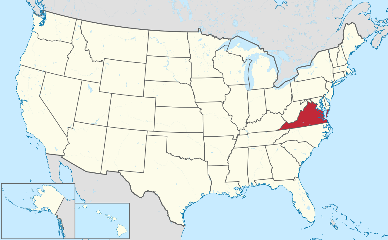 Datei:virginia In United States.svg – Wikipedia pertaining to Where Is Virginia On the Map of USA