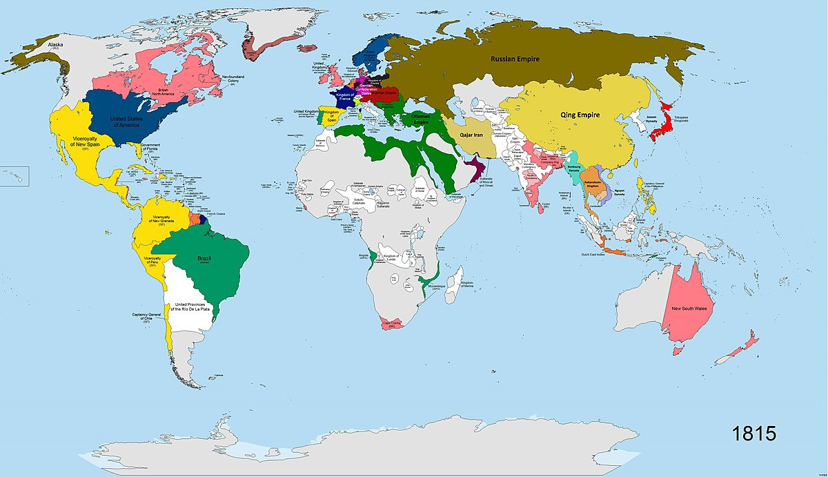 Datei:world Map 1815 (Cov) – Wikipedia with Map of the World According To USA