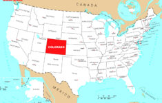 Detailed Location Map Of Colorado State. Colorado State Detailed inside Colorado In the Map of USA