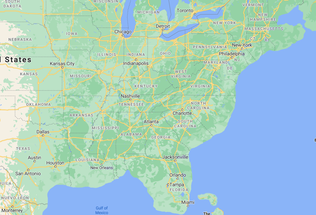 East Coast On Google Maps If The Sea Level Dropped150M (500Ft throughout Google Map of East Coast USA