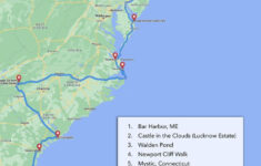 East Coast Road Trip: 15 Cool Destinations Along The Way within Map of USA East Coast Beaches