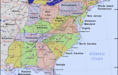 Eastern United States · Public Domain Mapspat, The Free, Open pertaining to Map of Eastern USA with States and Cities