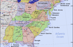 Eastern United States · Public Domain Mapspat, The Free, Open throughout Map of Eastern States of USA