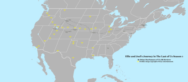 The Last of Us Map of USA The Last of Us Map of USA