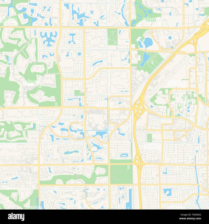 Map of Boca Raton Florida USA