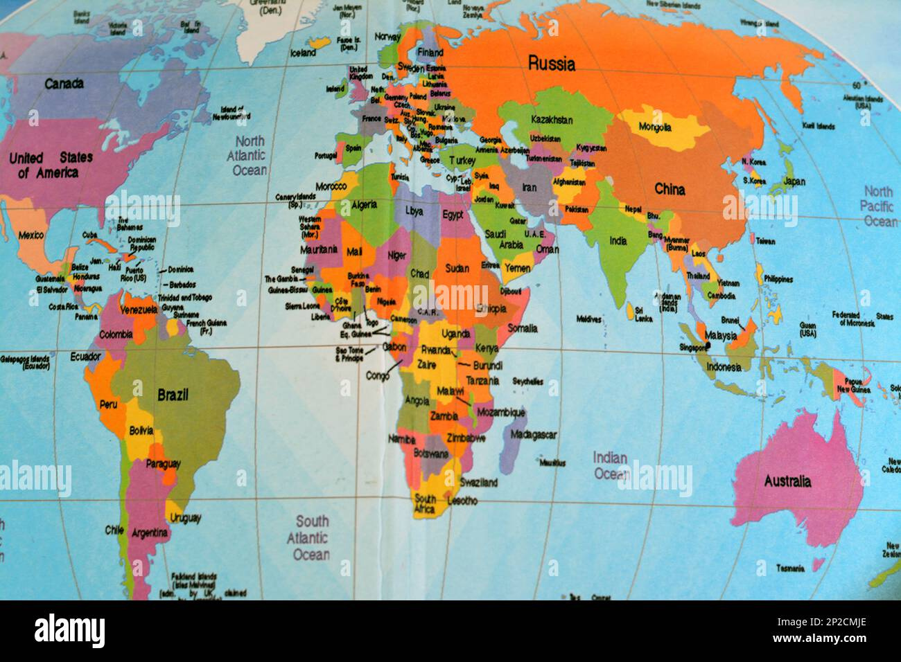 Europe North America Map Hi-Res Stock Photography And Images within World Map of USA and Europe