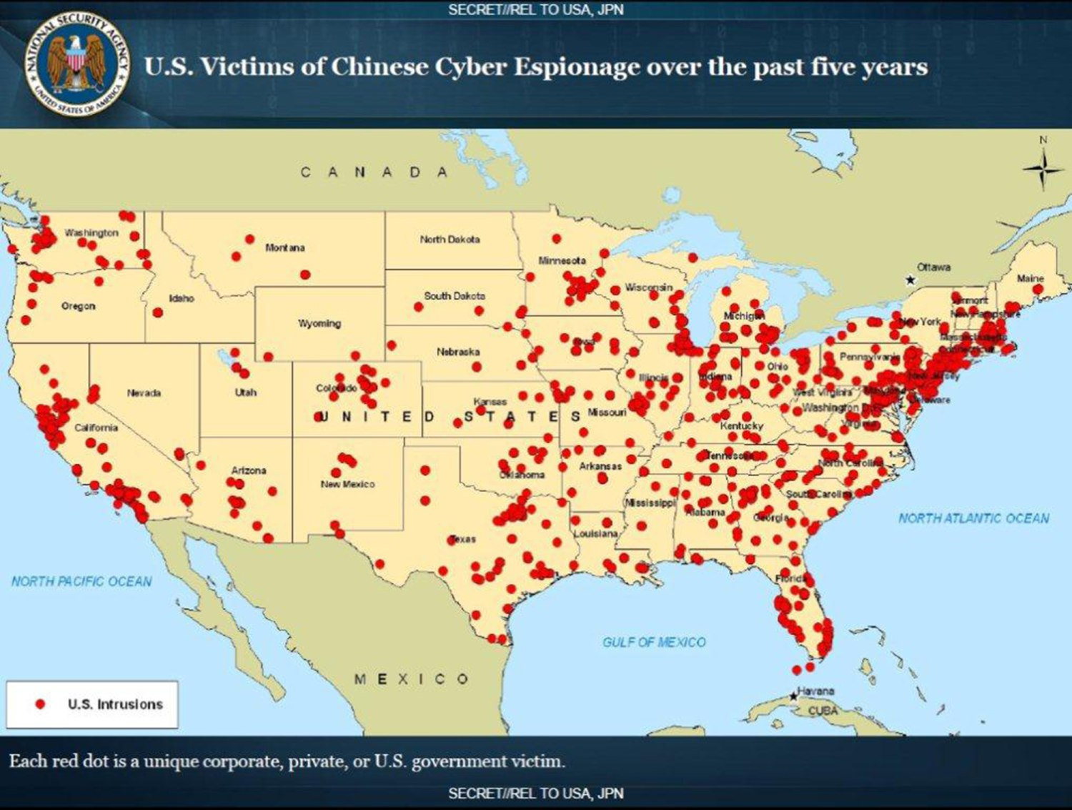 Exclusive: Secret Nsa Map Shows China Cyber Attacks On U.s. Targets pertaining to Map of Chinese Owned Property In USA
