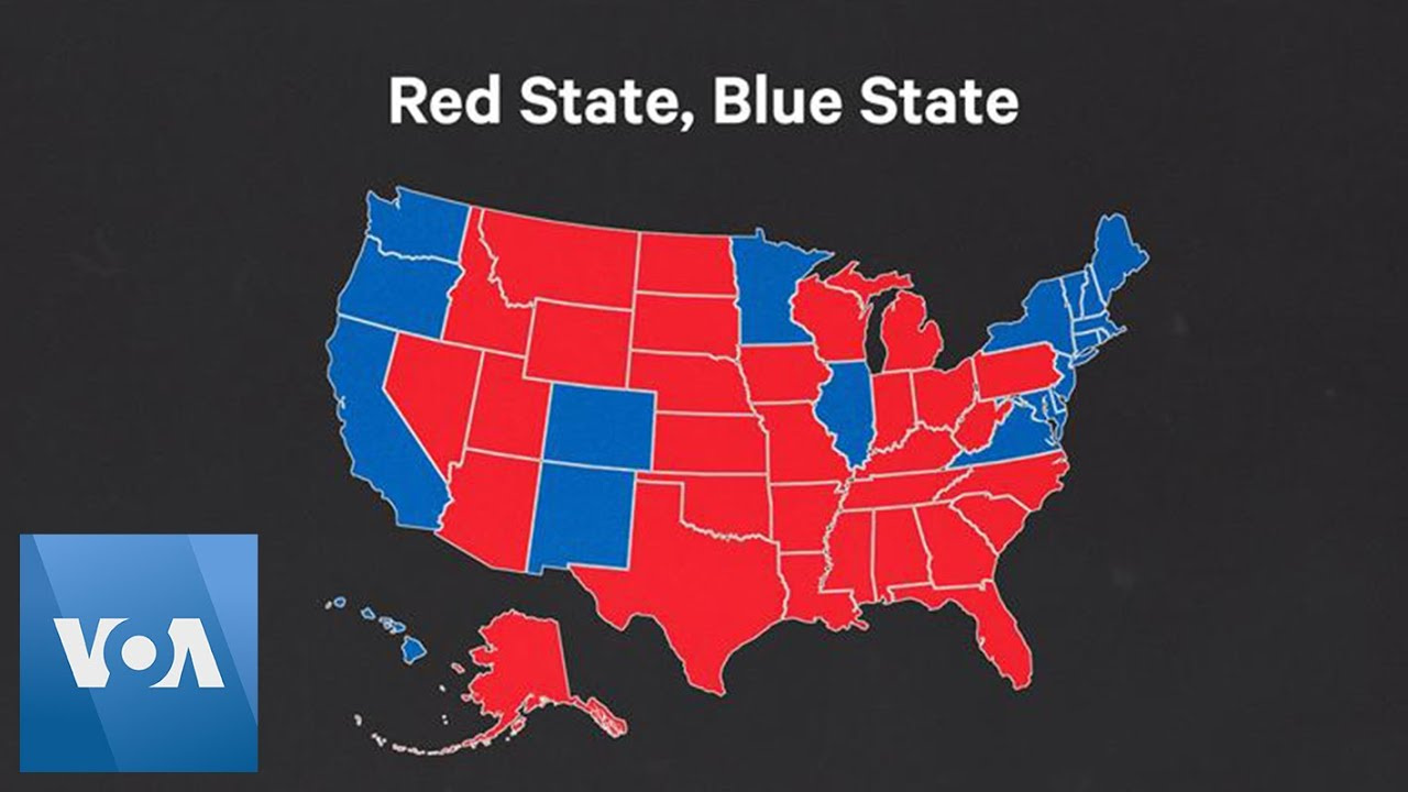 Explainer: Red States, Blue States regarding Map Of Usa Showing Red And Blue States