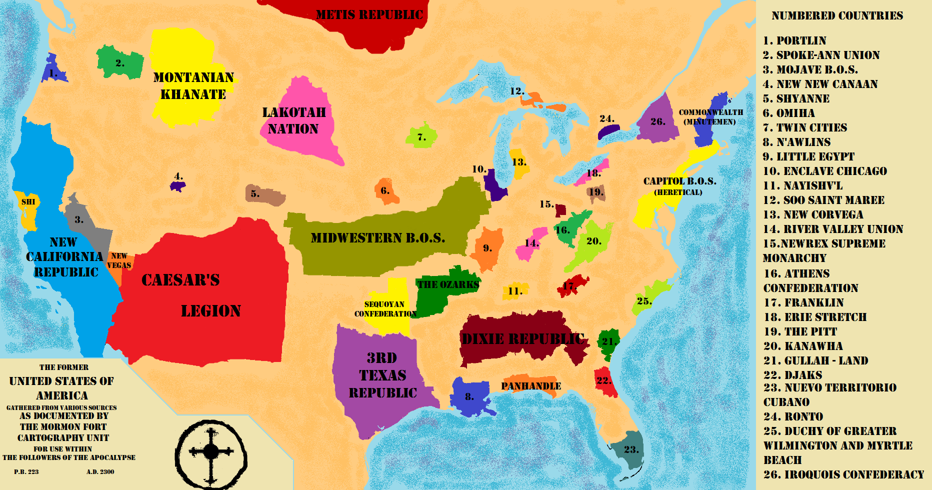 Fallout Us Map: My Imagination Of What The Rest Of The Country intended for Fallout Map of USA Post War