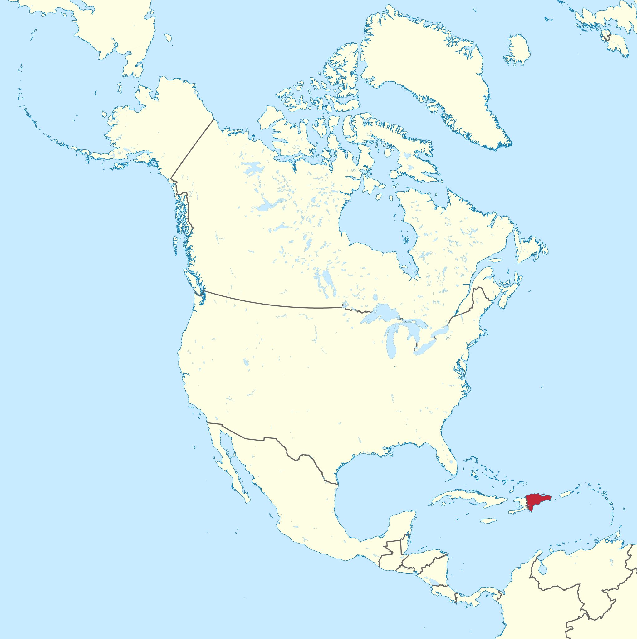File:dominican Republic In North America (-Mini Map -Rivers).Svg within Map Of Dominican Republic And Usa