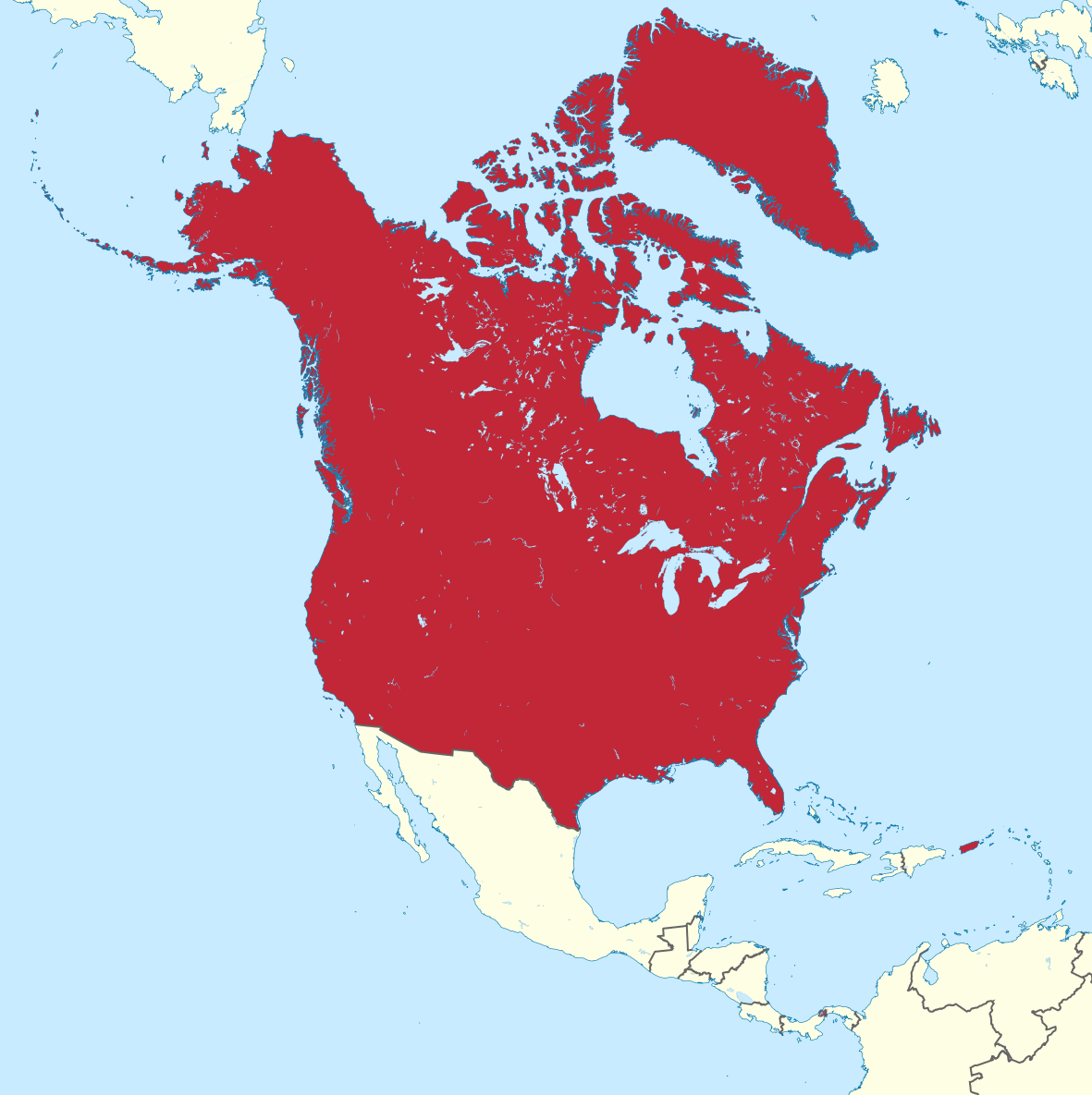 File:greater Usa (+Canada+Greenland+Panama Canal Zone).Svg throughout Map of Greenland Canada and USA