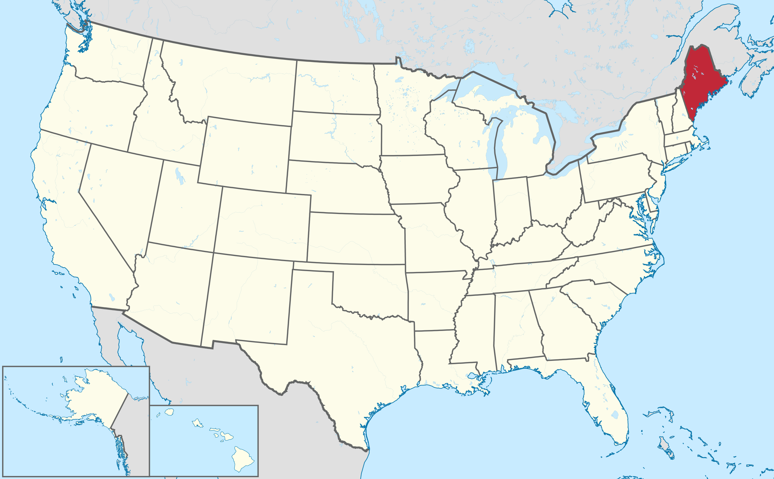 File:maine In United States.svg - Wikipedia with Maine On A Map Of Usa