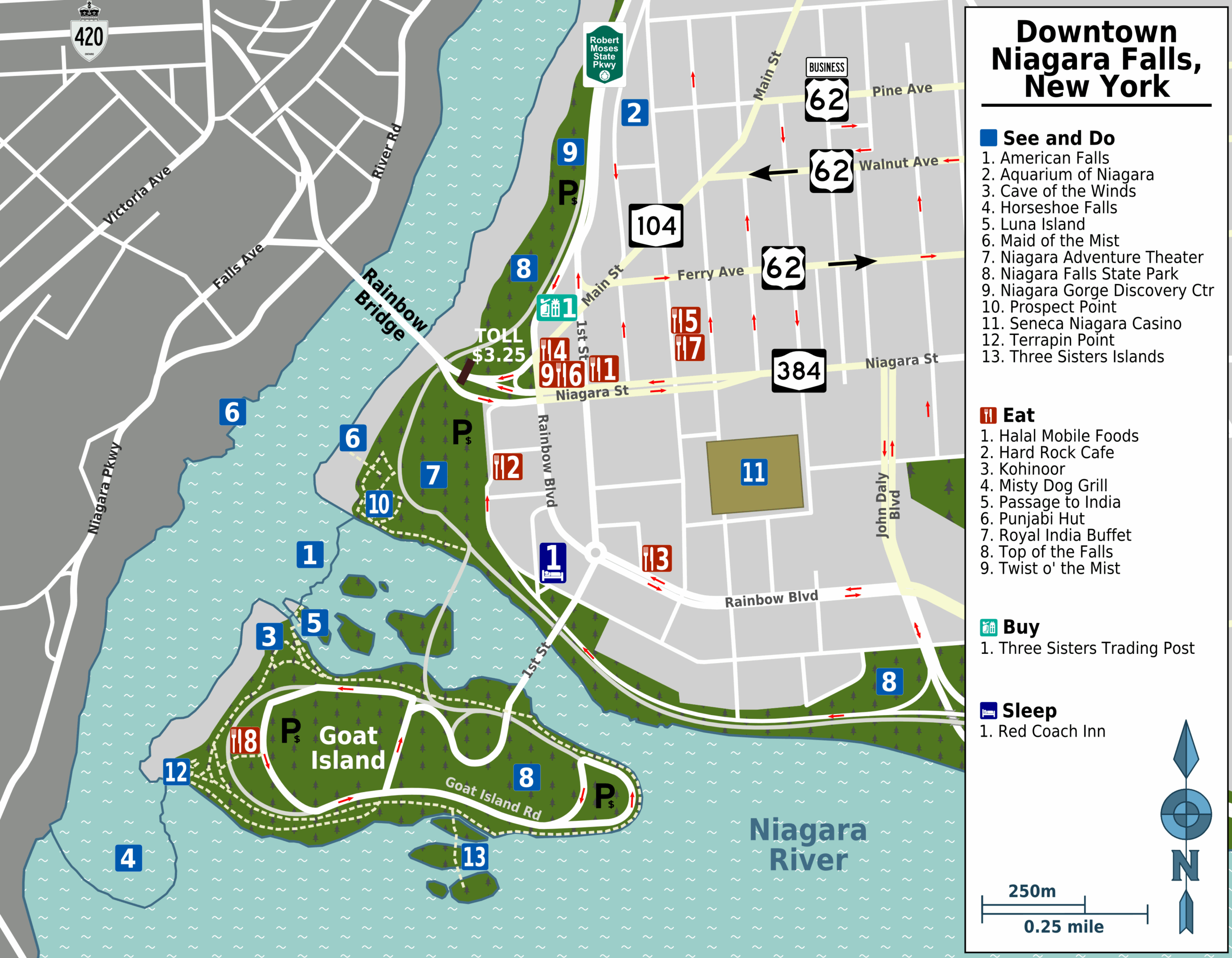 File:map - Niagara Falls Ny - Downtown - Wikimedia Commons inside Map of Niagara Falls New York USA