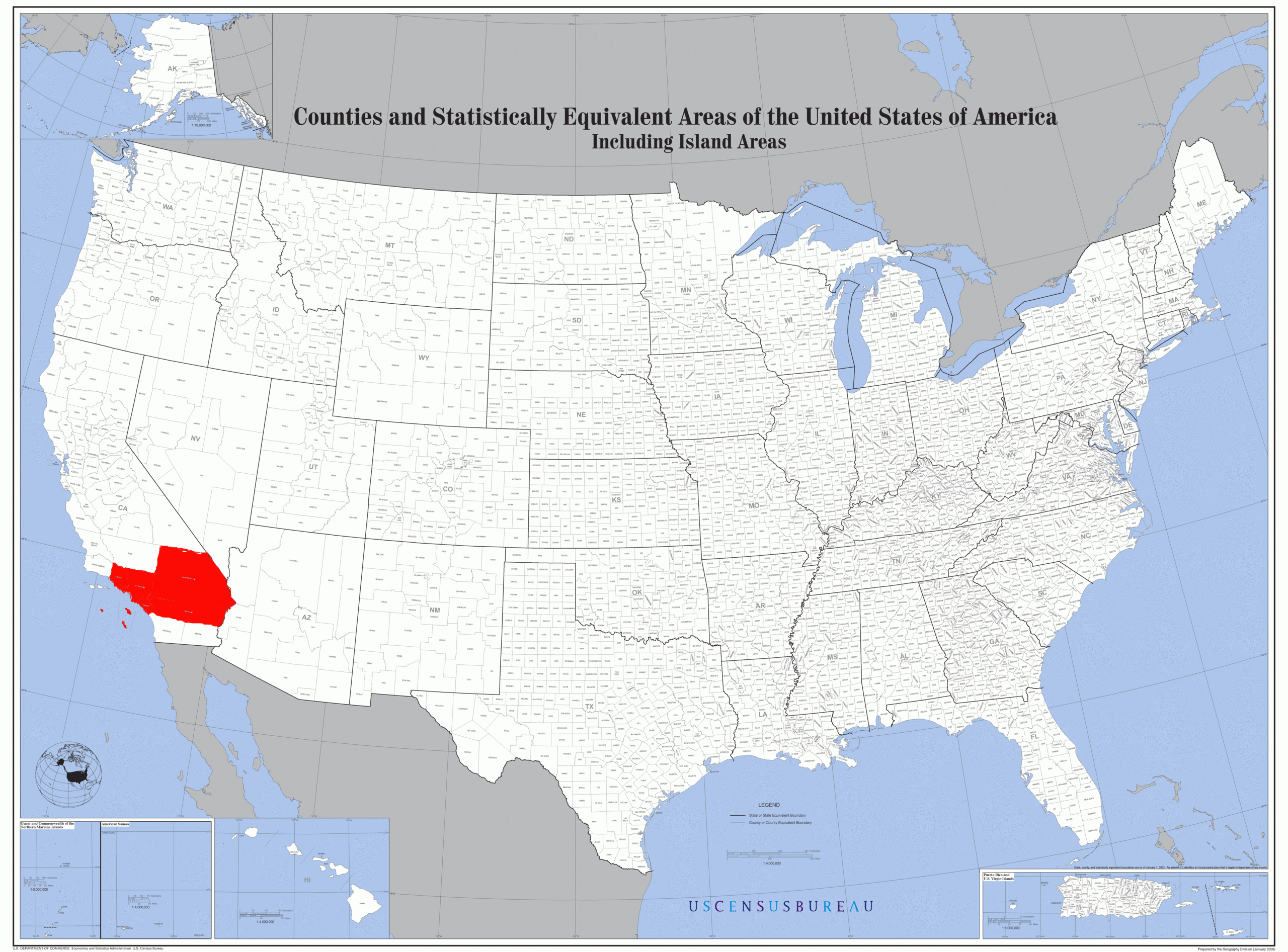 File:map Of The Usa Highlighting The Greater Los Angeles Area.gif within Los Angeles On the Map of USA