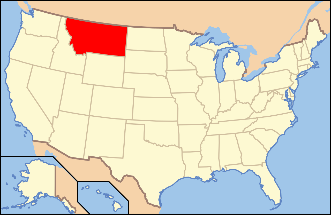 File:map Of U.s. - Mt.svg - Wikimedia Commons in Montana On A Map of USA