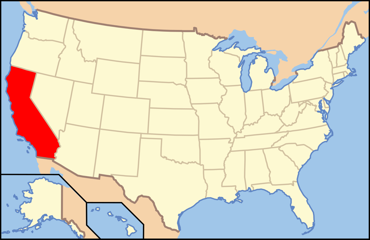 File:map Of Usa Ca.svg - Wikimedia Commons intended for California In The Map Of Usa