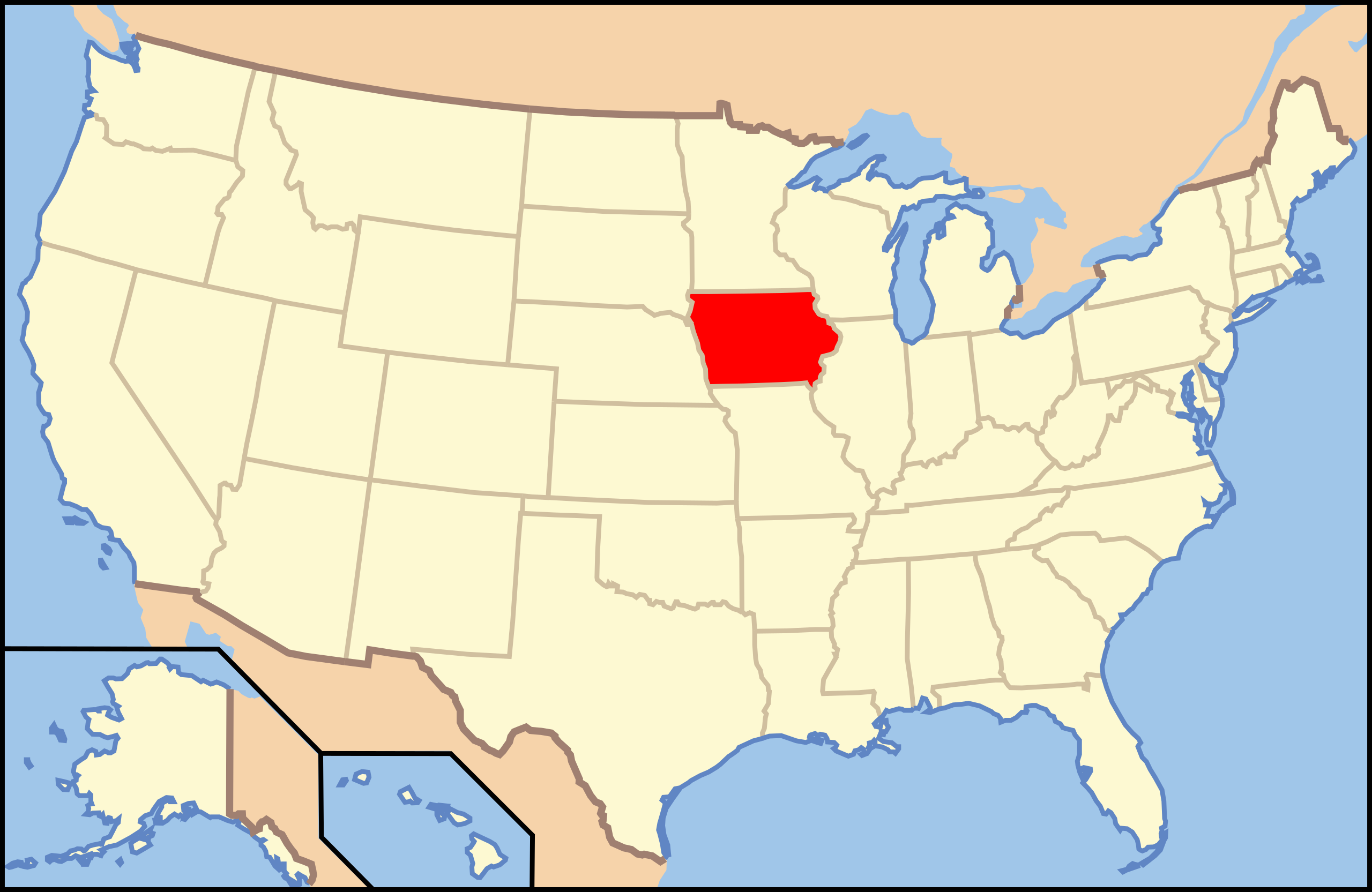 File:map Of Usa Ia.svg - Wikipedia pertaining to Show Iowa On Map Of Usa