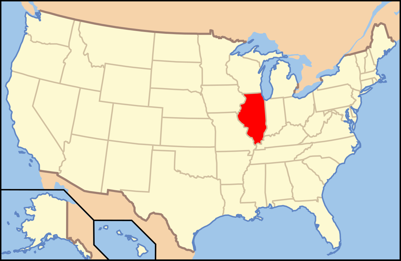 File:map Of Usa Il.svg - Wikimedia Commons within Illinois On The Map Of Usa