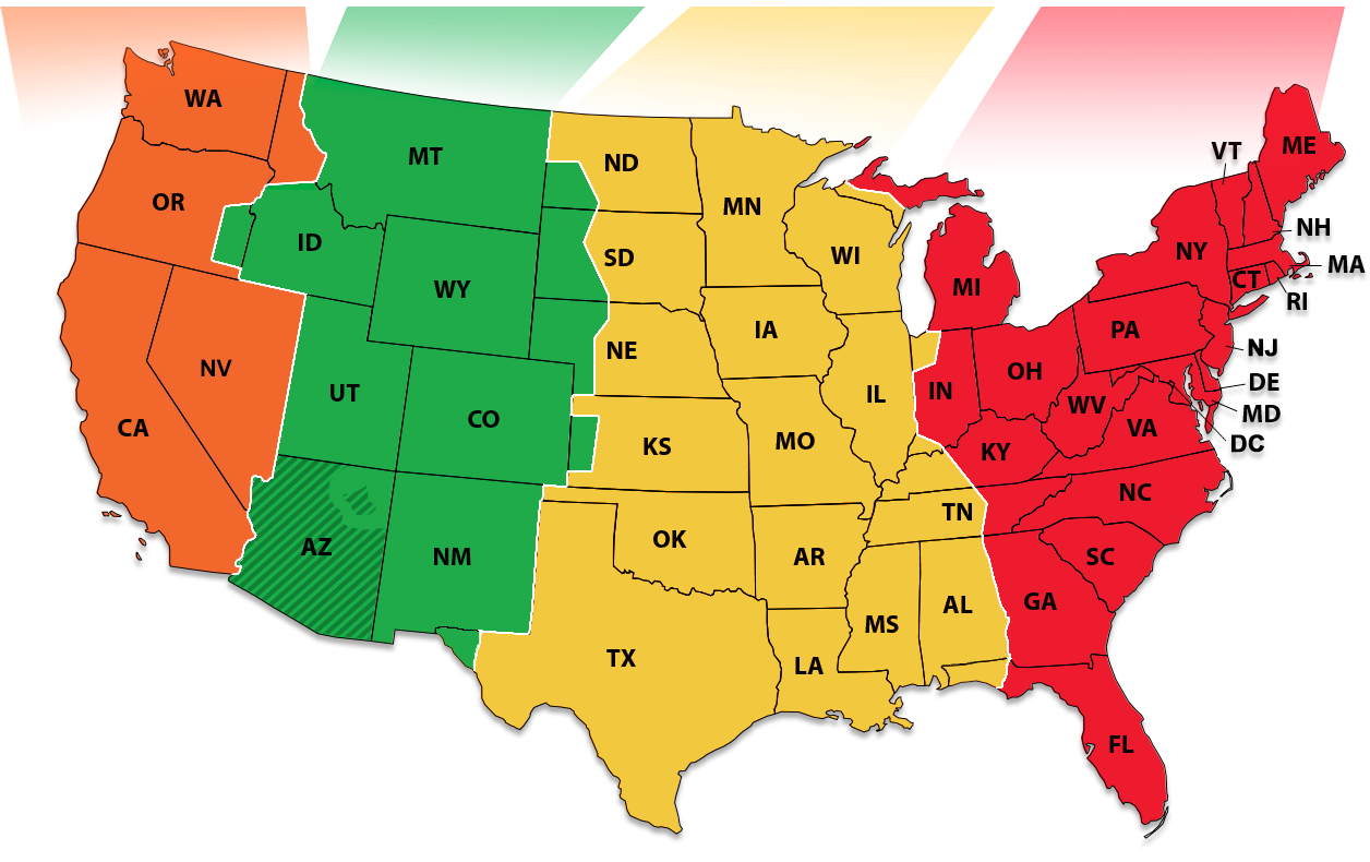 File:nist Time Zone Map - Wikimedia Commons for Map of USA Time Zones and States