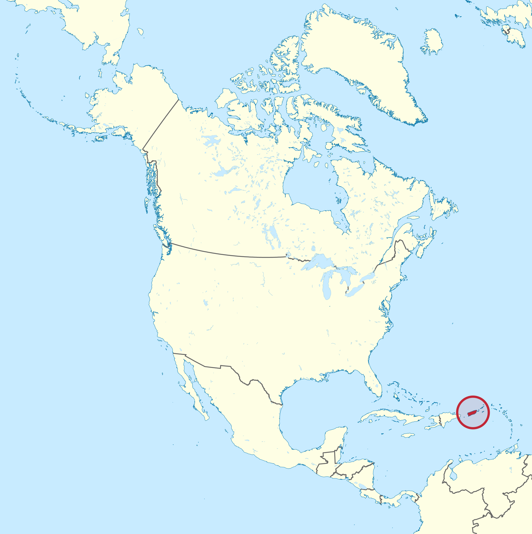 File:puerto Rico In North America (-Mini Map -Rivers).Svg regarding Puerto Rico On Map of USA