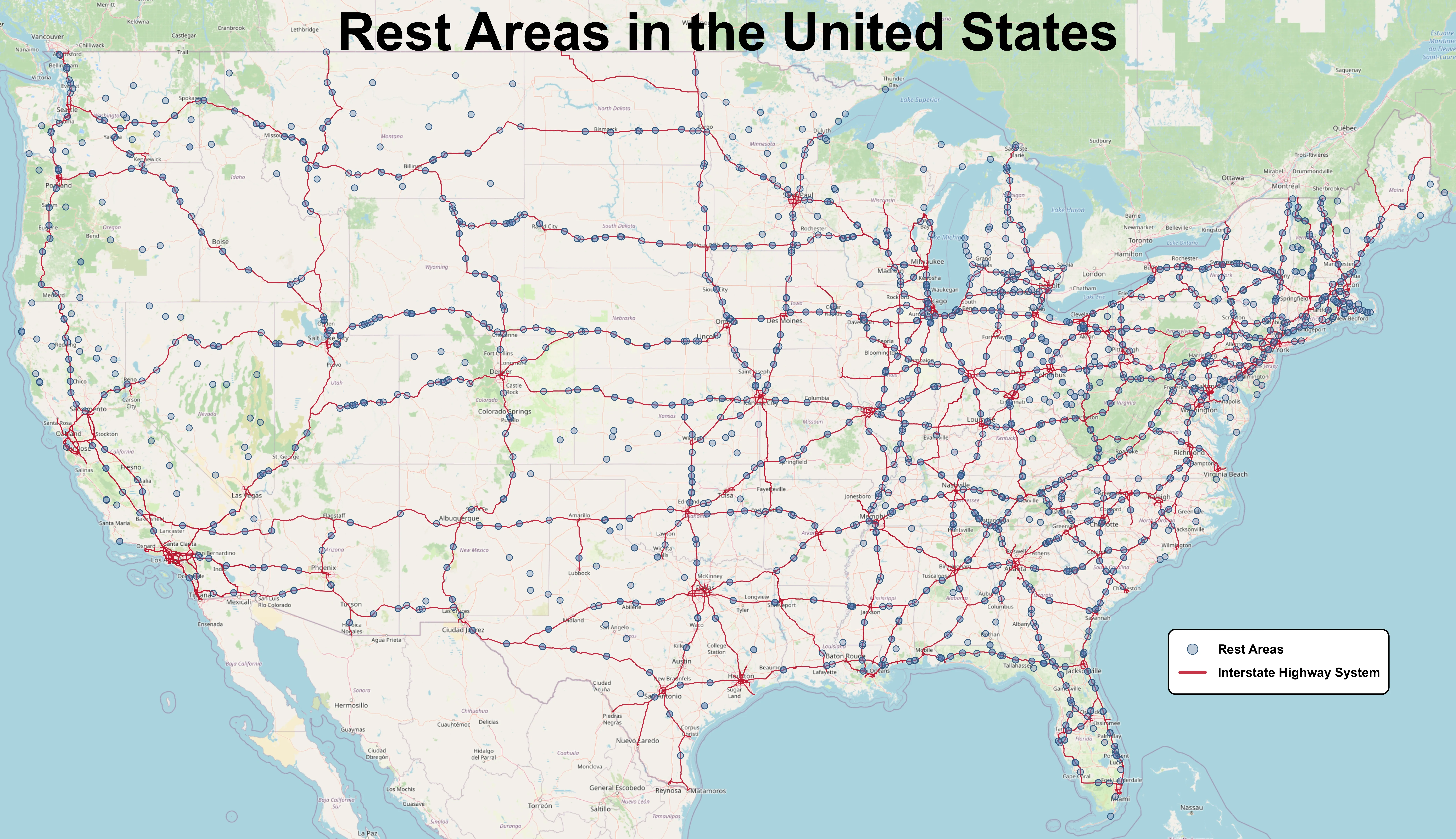 File:rest Areas In The United States.webp - Wikimedia Commons inside Map Of Usa Highway Rest Areas
