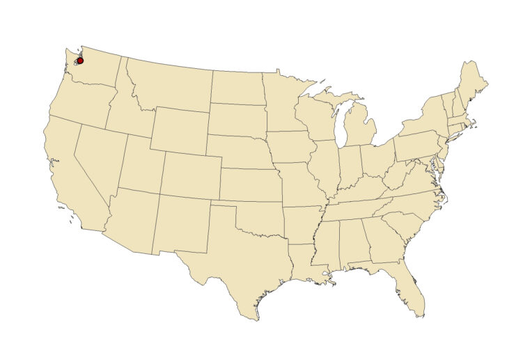 Seattle On A Map of USA Seattle On A Map of USA