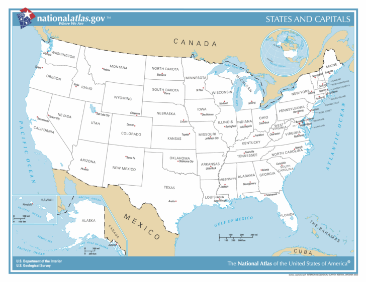Show A Map of USA with State Names Show A Map of USA with State Names