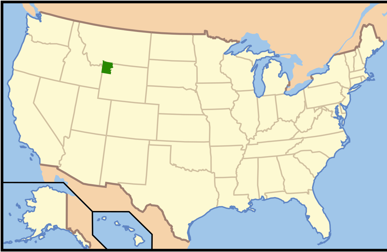 File:yellowstone Located In Us.svg - Wikimedia Commons with regard to Yellowstone National Park On Map Of Usa
