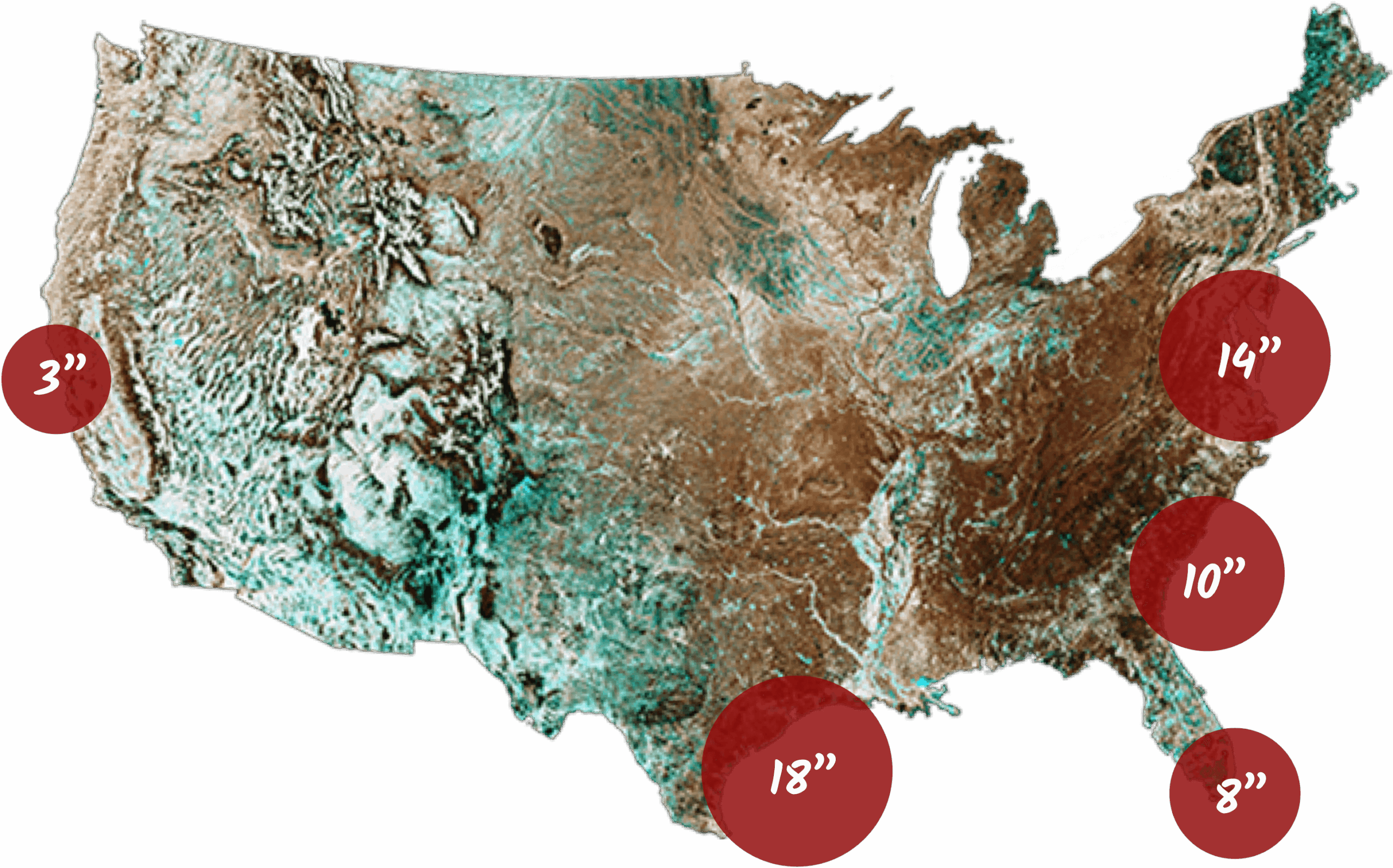 Find Your State&amp;#039;S Sea Level Rise - Sea Level Rise within Map Of Usa With Sea Level Rise