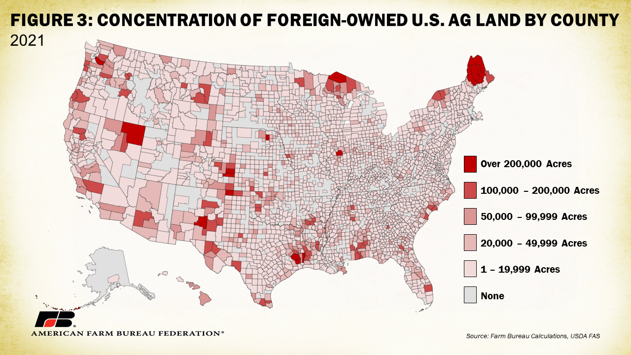 Foreign Investment In U.s. Ag Land – The Latest Numbers | Market in Map of Chinese Owned Property In USA