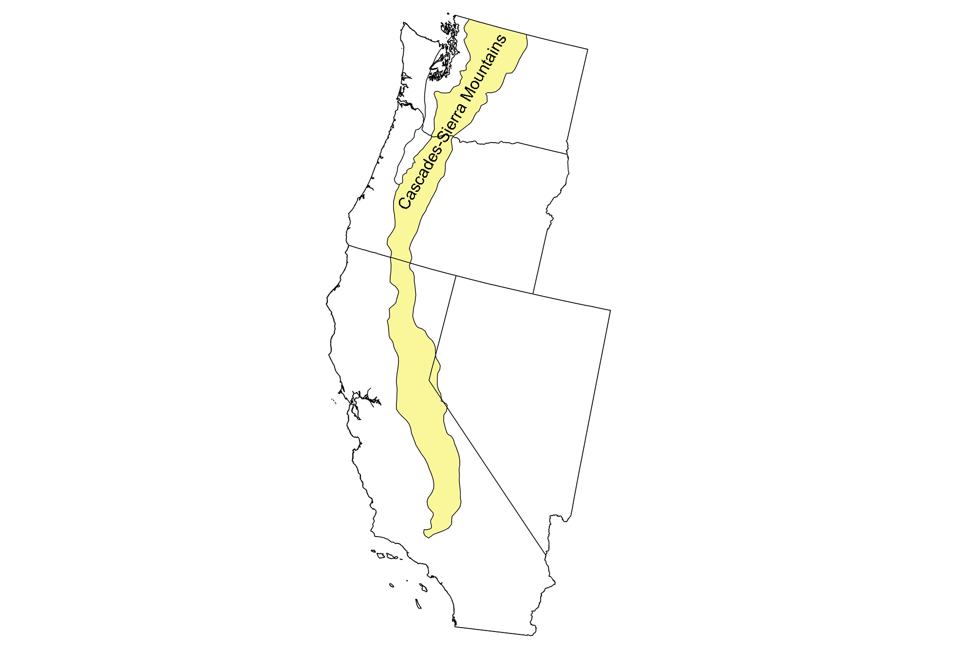 Fossils Of The Cascade-Sierra Mountains — Earth@Home in Cascade Mountains On Map of USA