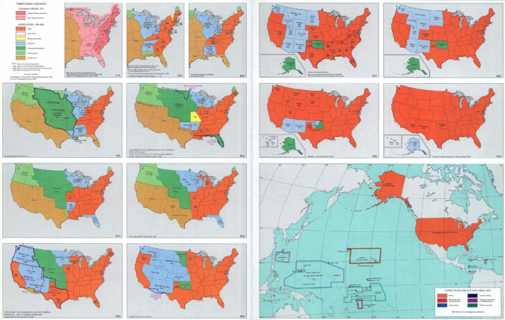 Map of USA Before American Revolution