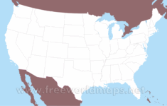 Free Printable Maps Of The United States with regard to Blank Map of the USA To Print