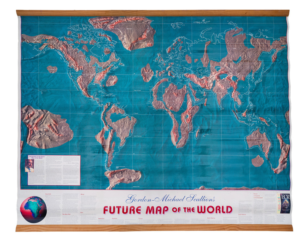 Future Map Of The World - Barry Lawrence Ruderman Antique Maps Inc. with regard to Future Map of USA After Pole Shift