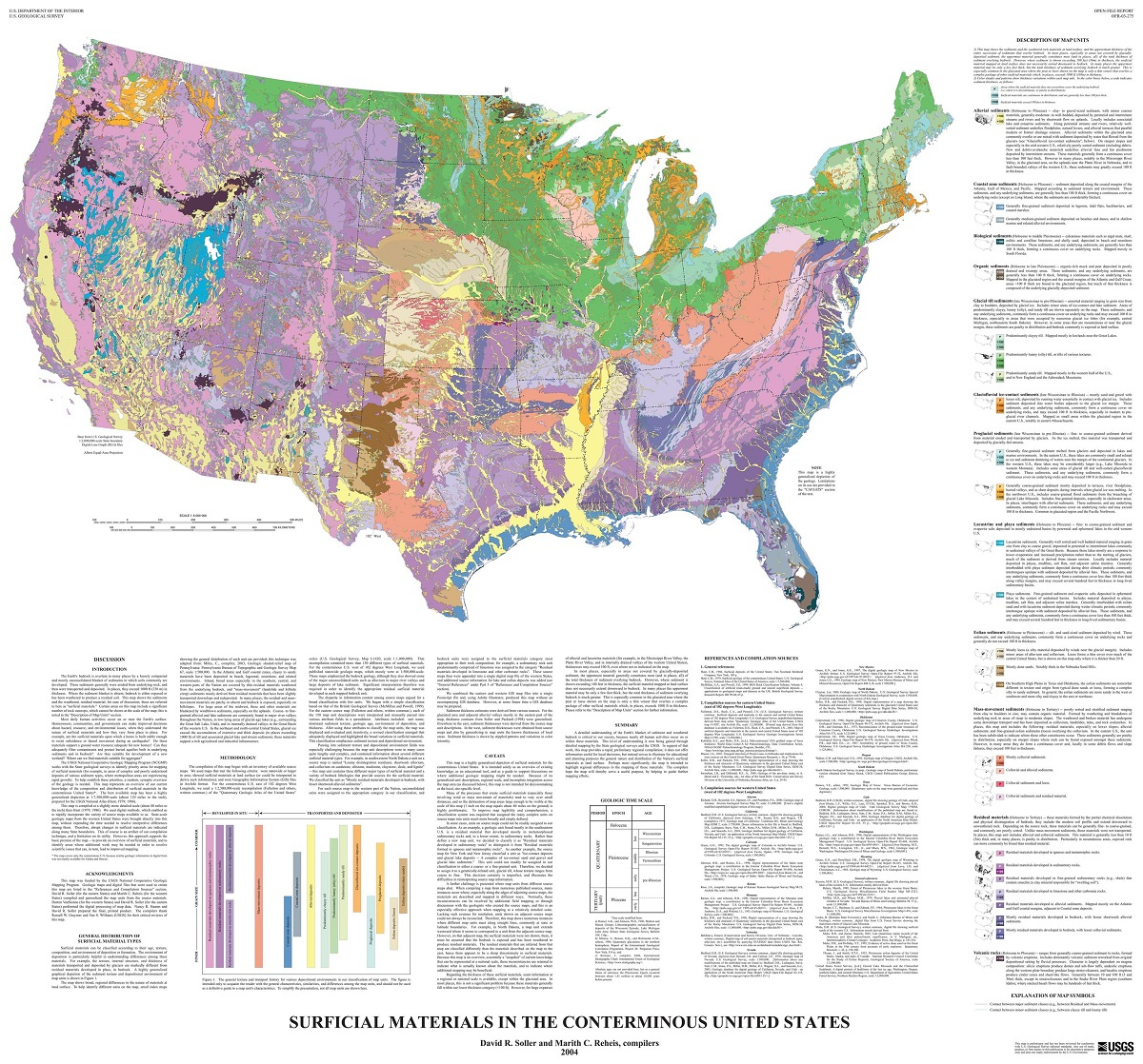 Geologic Maps - Whiteclouds with What Parts Of Usa Have Red Clay Geological Map
