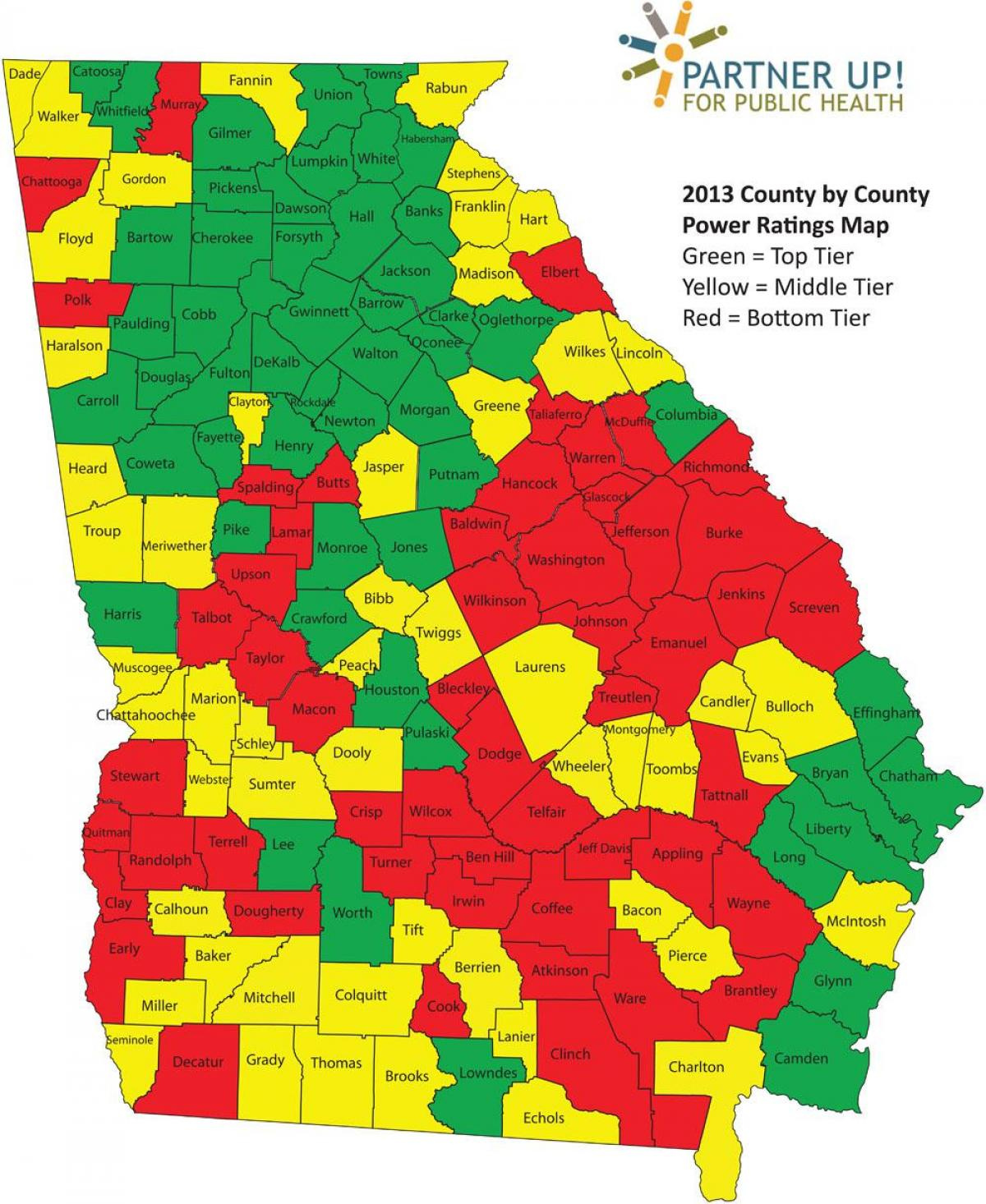 Georgia County Map - Map Of Georgia Counties (United States Of in Map Of Counties In Georgia Usa