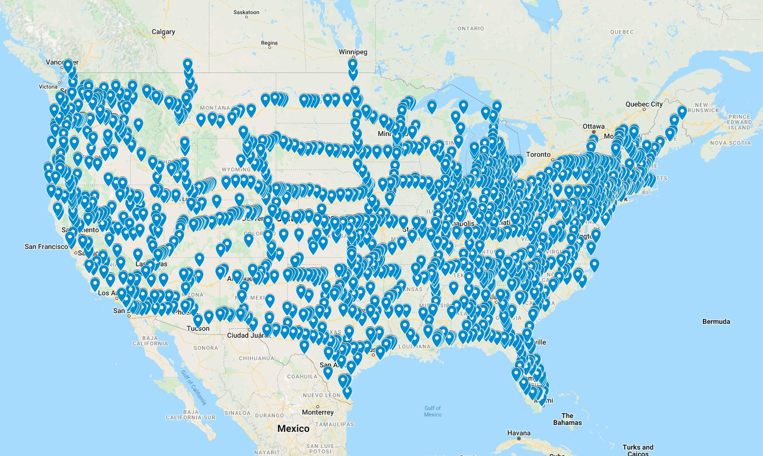 Google Maps - Seeking National (Usa) Interstate Rest Stop/Rest within Map Of Usa Highway Rest Areas