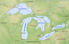 Great Lakes Maps with Map Of Usa Showing Great Lakes