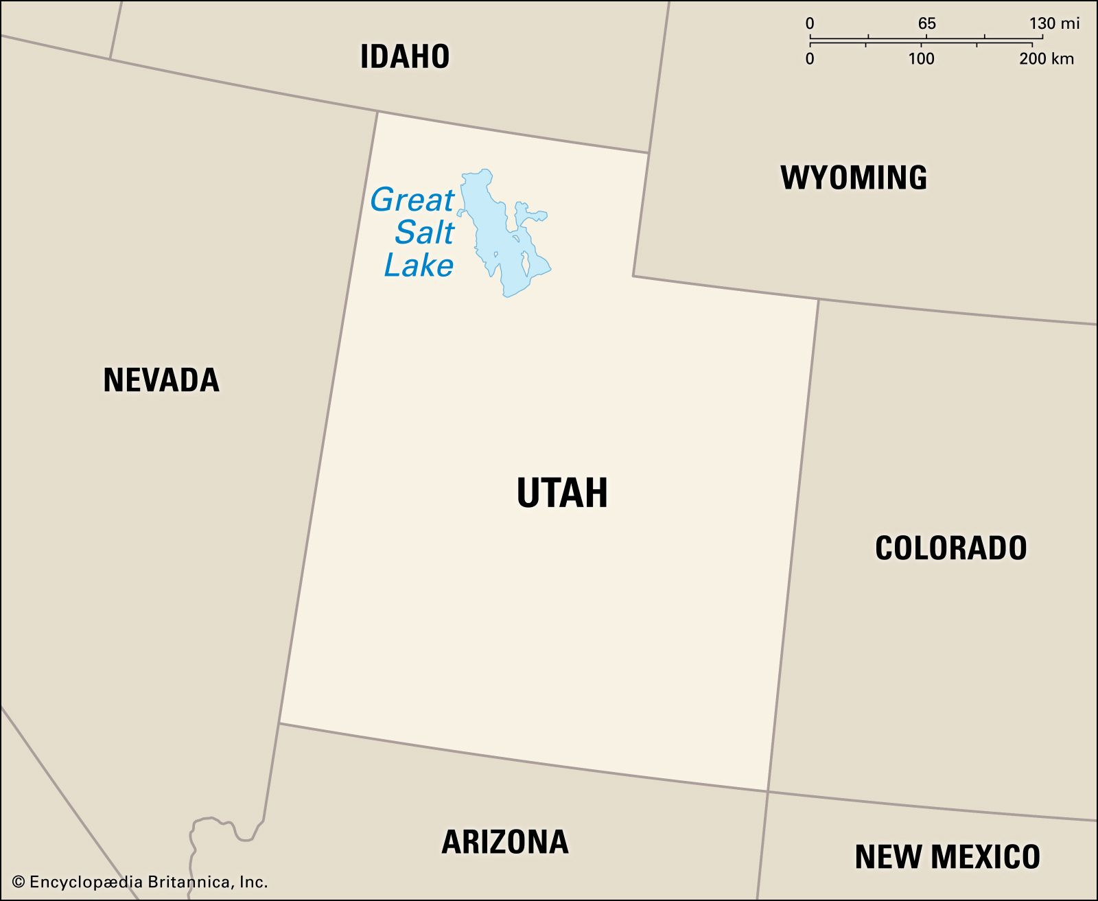 Great Salt Lake | Location, Description, Map, History, &amp;amp; Facts regarding Great Salt Lake On Map Of Usa