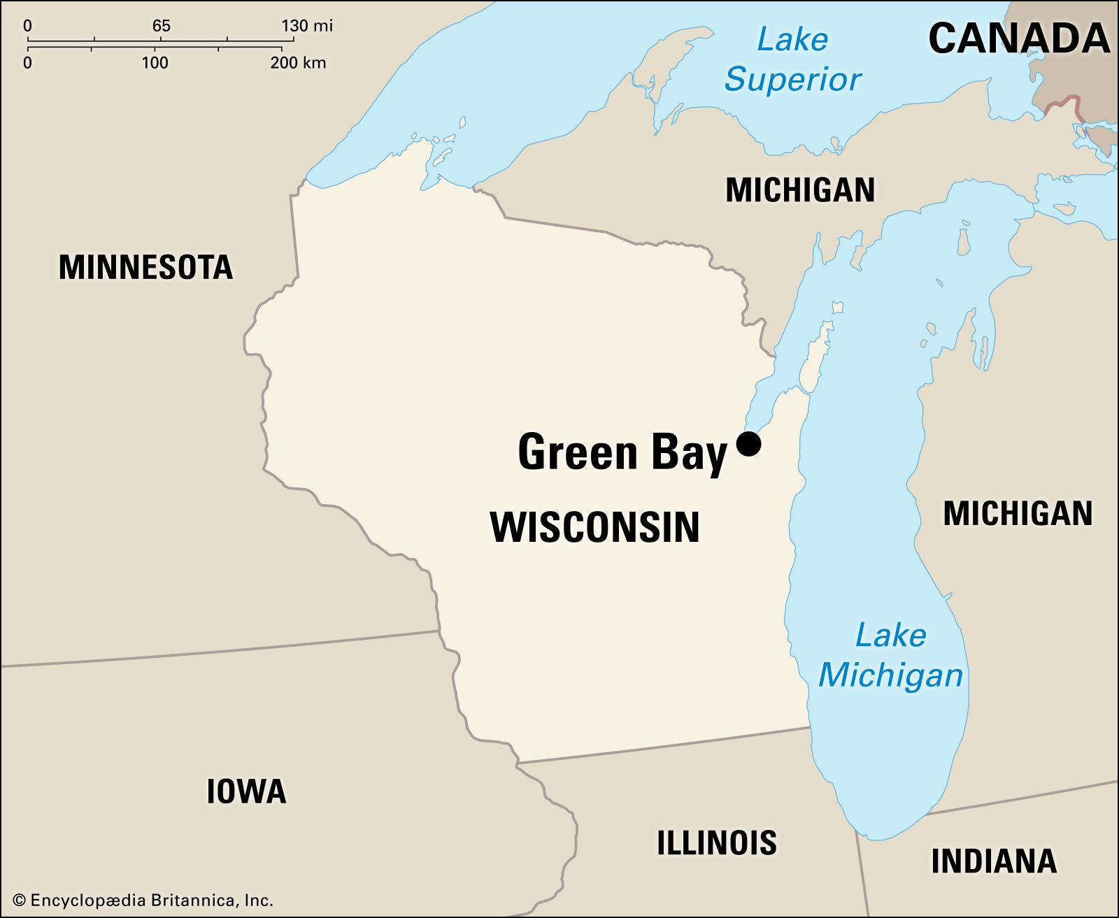 Green Bay | History, Population, Map, &amp;amp; Facts | Britannica throughout Map Of Green Bay Wisconsin Usa