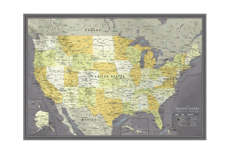 Travel Map of USA with Pins