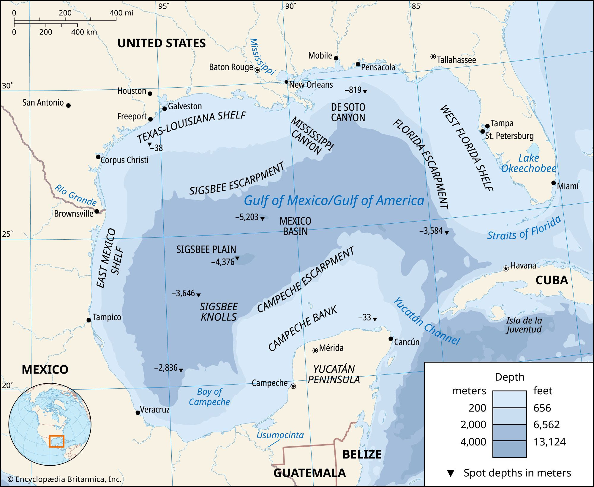 Gulf Of Mexico / Gulf Of America | Map, Name, Origin, Ecosystem for Map Of Usa Gulf Of America