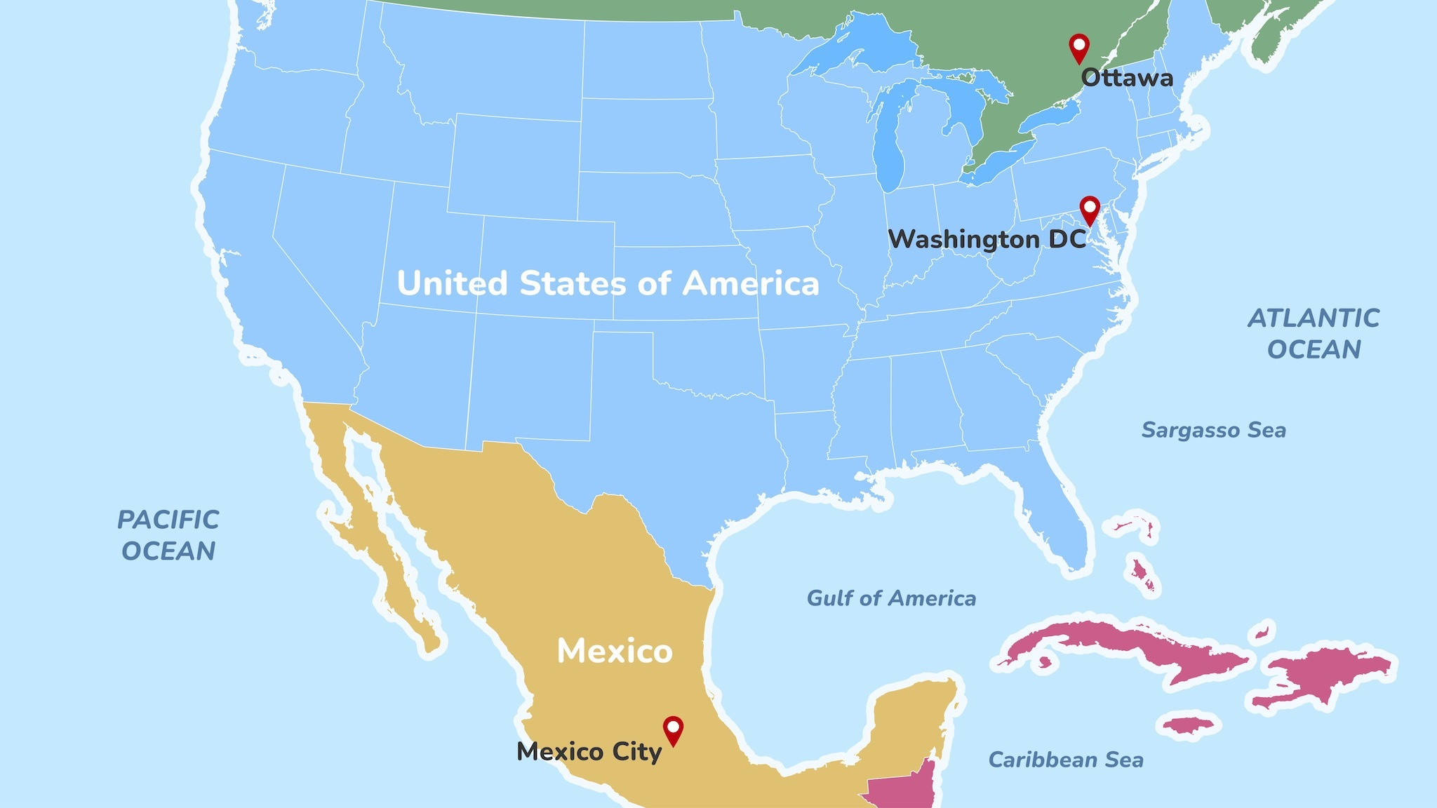 Gulf Of Mexico Name Updated On Google Maps In The U.s. for Gulf of Mexico On USA Map