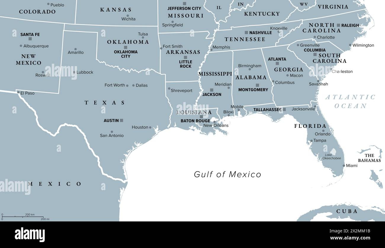 Gulf States Of The United States, Also Called Gulf South Or South within Map Of Southern Coast Of Usa