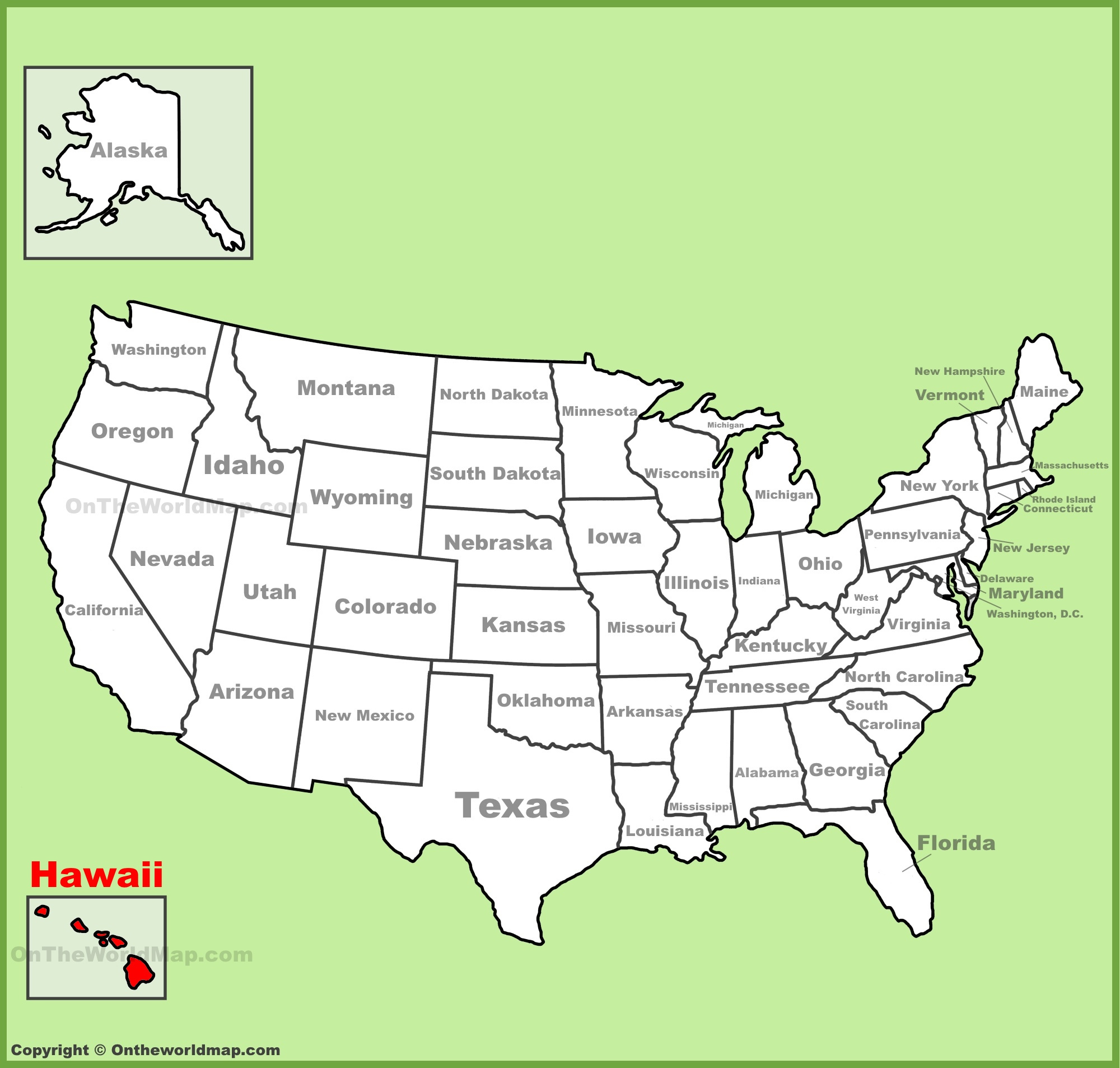Hawai Location On The U.s. Map - Ontheworldmap within Where Is Hawaii On The Map Of Usa