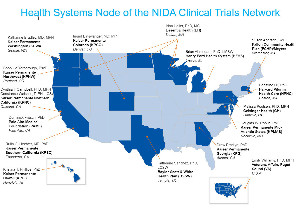 Health Systems Node Participating Sites with regard to Map Of Kaiser Permanente Locations In Usa