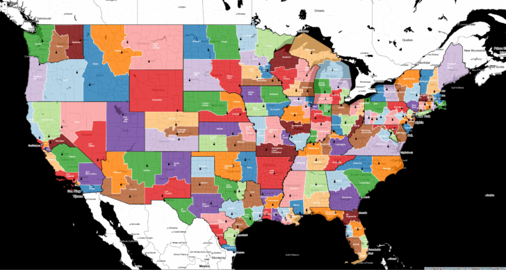 Map of Catholic Dioceses In USA